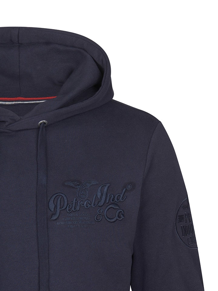 Mikina Petrol Industries Dunkelblau 5954331 Hoodie in Dunkelblau - 3