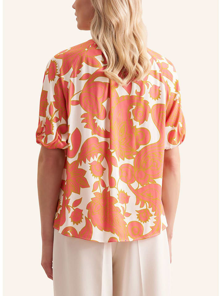 Seidensticker Orange/ Weiß 6833688 Bluse in Orange/ Weiß - 2