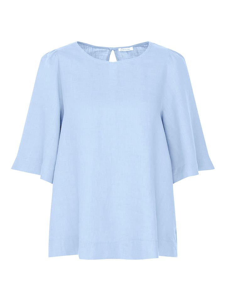 Seidensticker Hellblau 6218942 Leinen-Bluse in Hellblau - 3