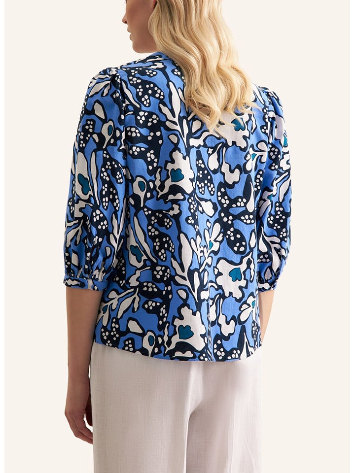 Seidensticker Blau/ Schwarz/ Weiß 3070252 Bluse in Blau/ Schwarz/ Weiß - 2