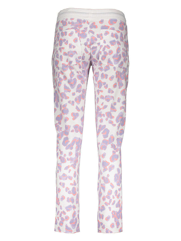 Nohavice Juvia Weiß/ Lila 6239116 Sweathose in Weiß/ Lila - 2