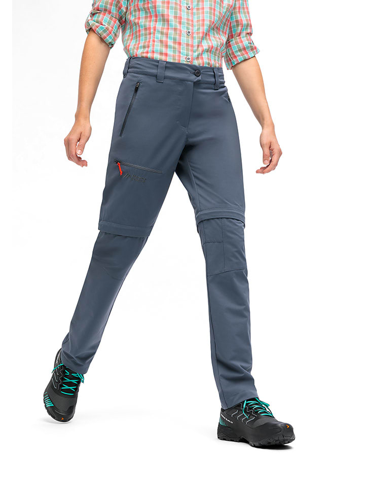 Nohavice Maier Sports Anthrazit 216308 Zippoff-Funktionshose "Nata" in Anthrazit - 6