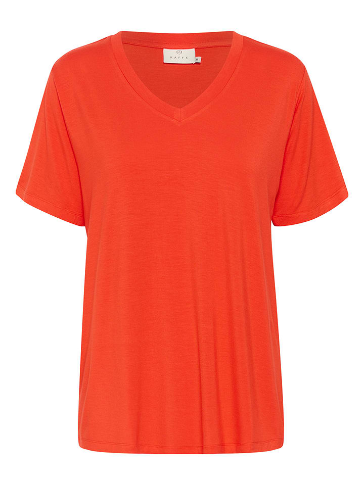 Tričko Kaffe Rot 8116580 Shirt in Rot - 4