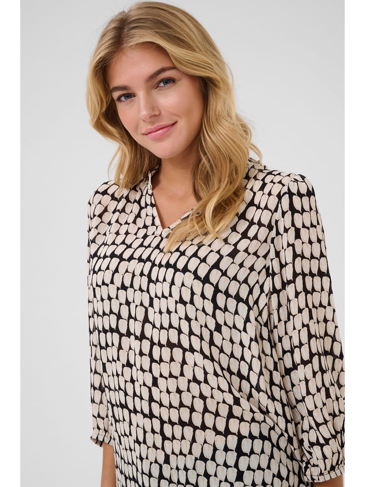 Kaffe Schwarz/ Creme 4918451 Bluse in Schwarz/ Creme - 3
