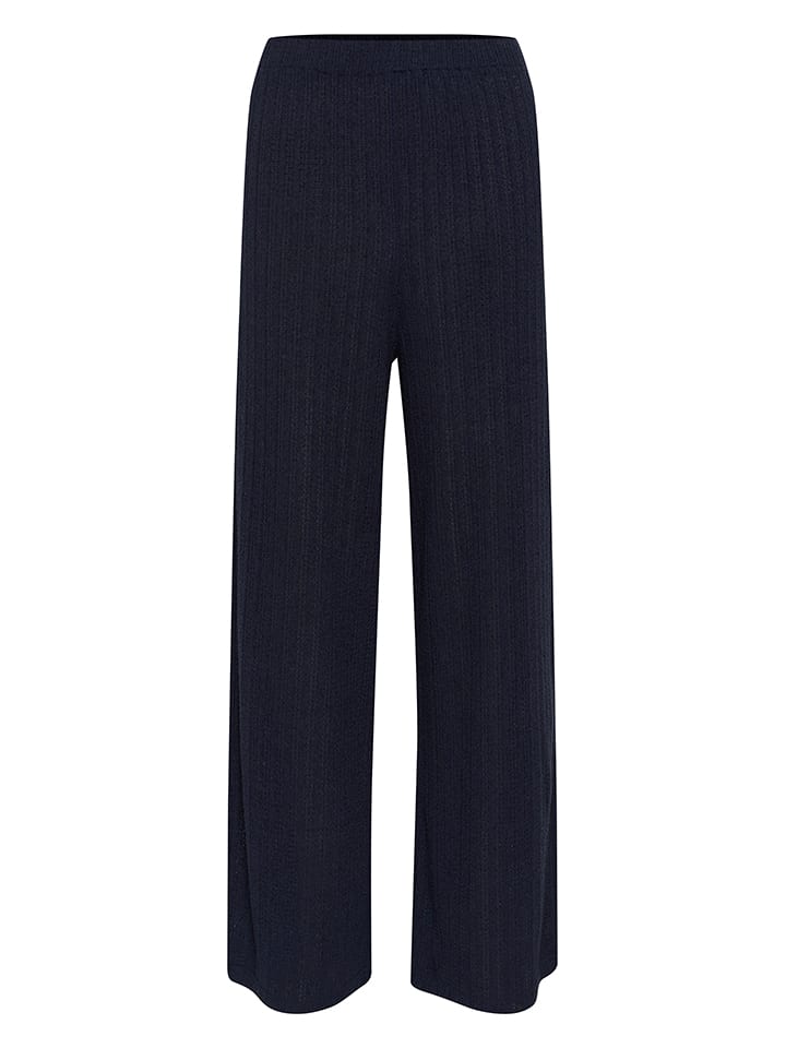 Nohavice Kaffe Schwarz 4652884 Strickhose in Schwarz - 4