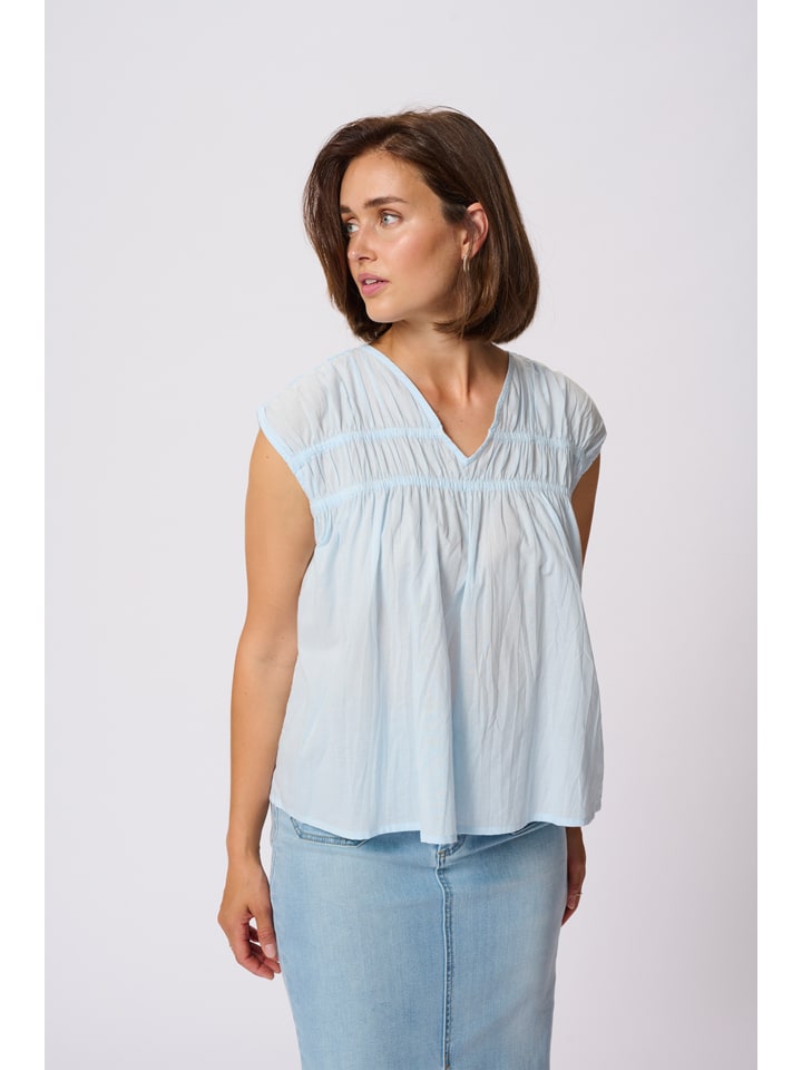 Kaffe Hellblau 3125838 Bluse in Hellblau - 2