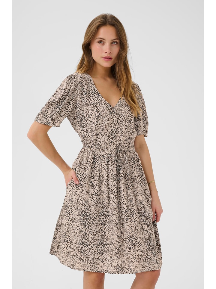 Šaty Kaffe Beige 7010845 Kleid in Beige - 2