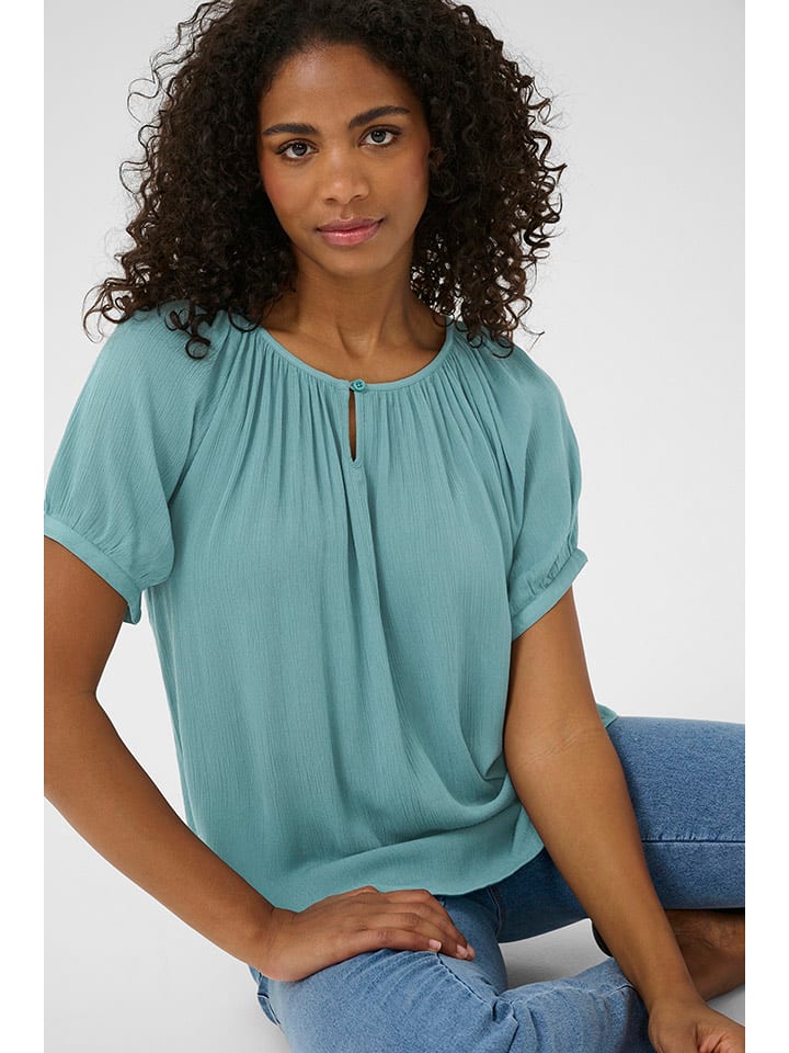 Kaffe Türkis 4162895 Bluse in Türkis - 3