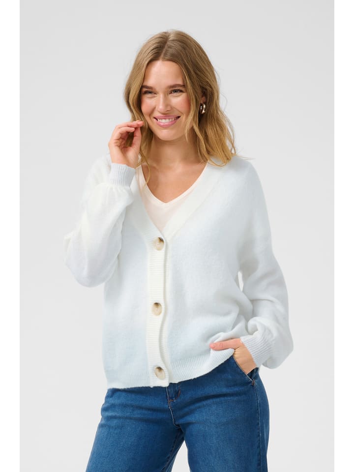 Sveter Kaffe Weiß 526739 Cardigan in Weiß - 2