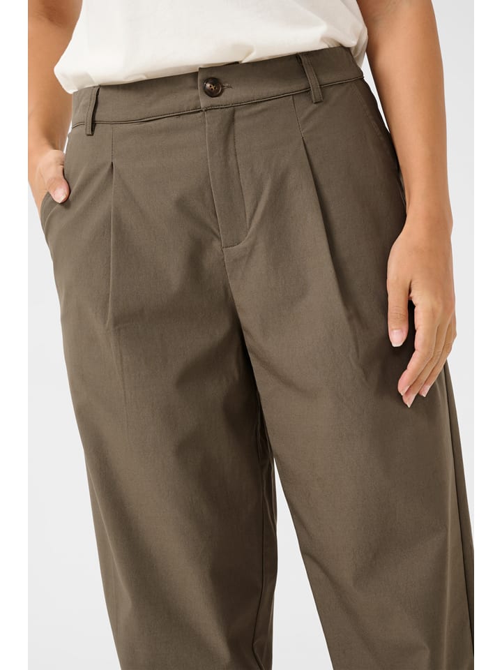 Nohavice Kaffe Khaki 593455 Hose in Khaki - 3