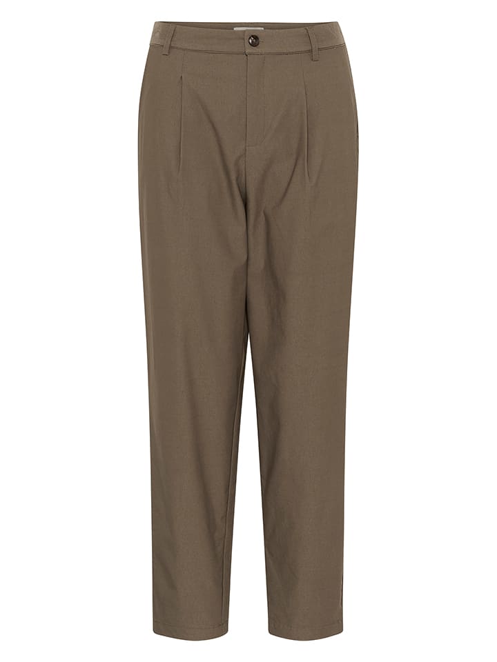 Nohavice Kaffe Khaki 593455 Hose in Khaki - 4