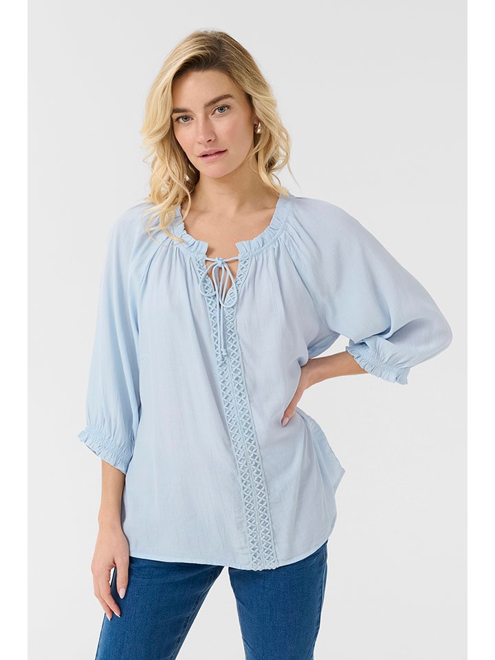 Cream Hellblau 832968 Bluse in Hellblau - 2