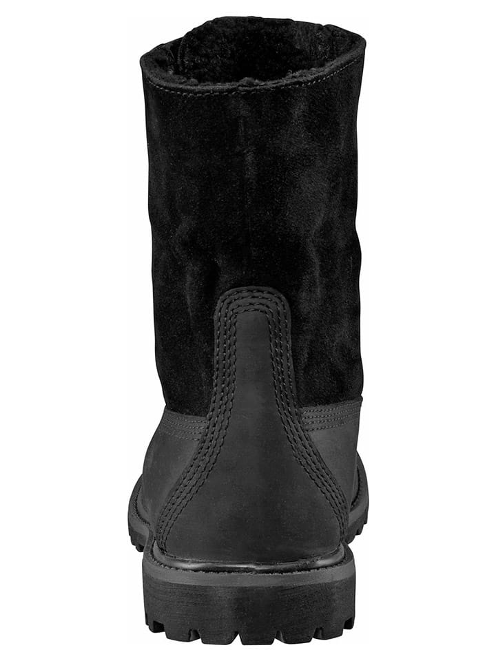 Topánky Timberland Schwarz/ Grau 221477 Leder-Winterstiefel "Authentics Teddy" in Schwarz/ Grau - 5
