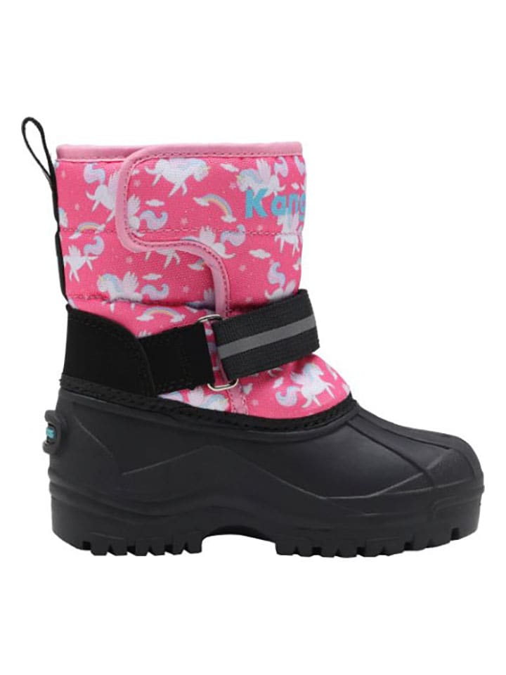 Kangaroos Pink/ Schwarz 4210322 Winterstiefel "K-Shell II" in Pink/ Schwarz - 2