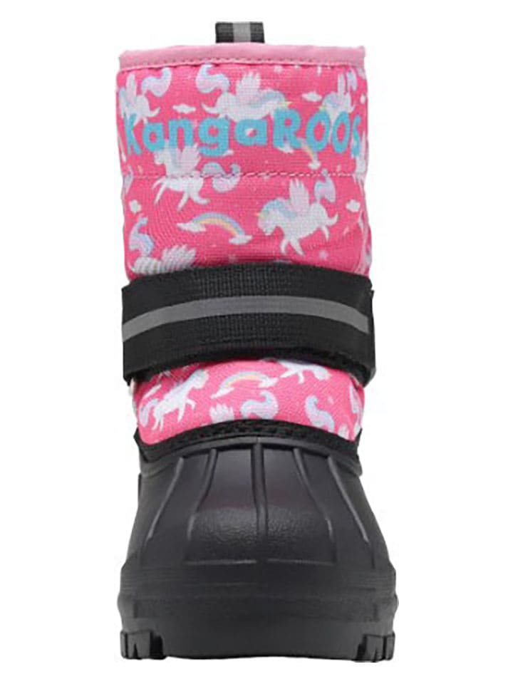 Kangaroos Pink/ Schwarz 4210322 Winterstiefel "K-Shell II" in Pink/ Schwarz - 3