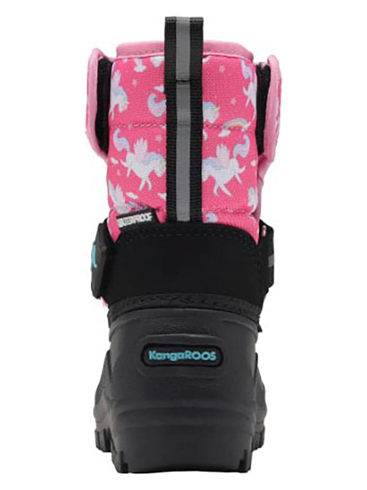 Kangaroos Pink/ Schwarz 4210322 Winterstiefel "K-Shell II" in Pink/ Schwarz - 4