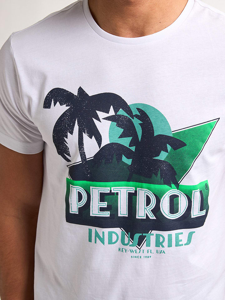 Tričko Petrol Industries Weiß 4718542 Shirt in Weiß - 5