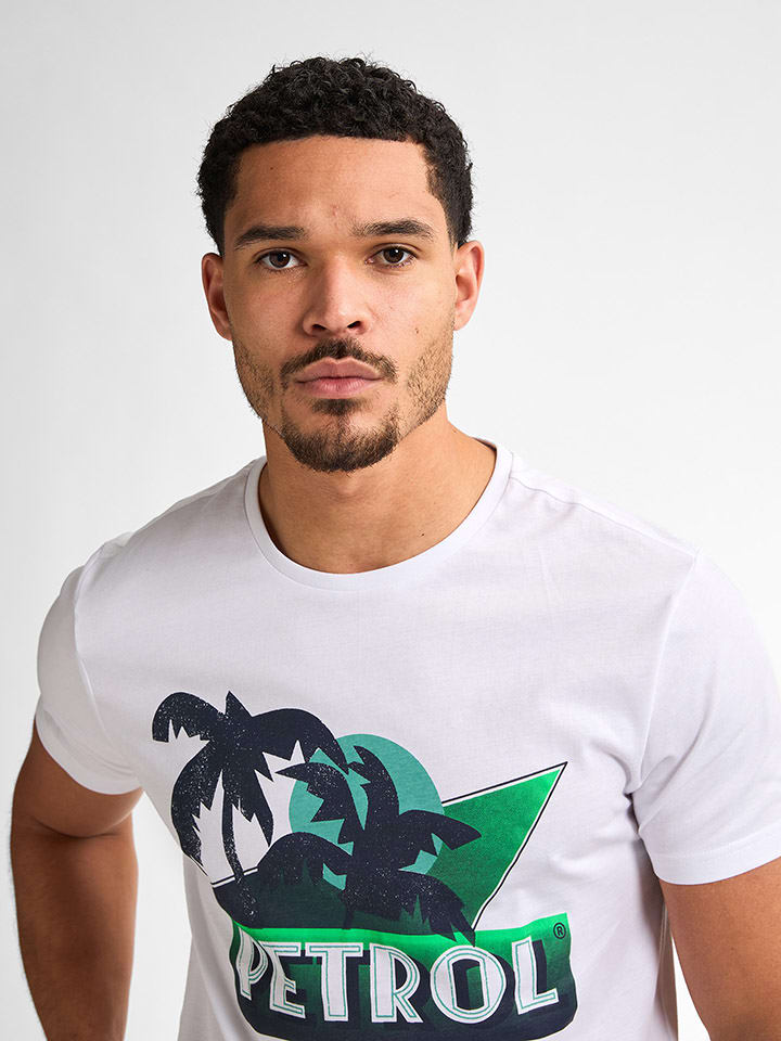 Tričko Petrol Industries Weiß 4718542 Shirt in Weiß - 7