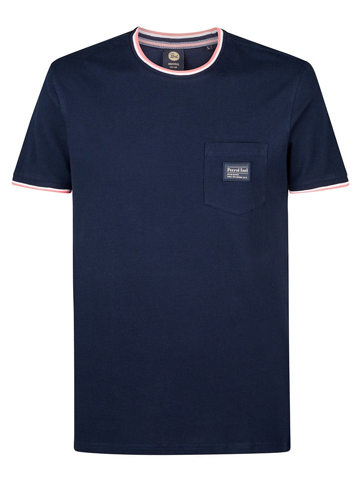 Tričko Petrol Industries Dunkelblau 3924609 Shirt in Dunkelblau - 7