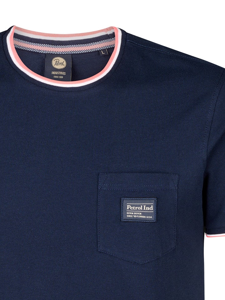 Tričko Petrol Industries Dunkelblau 3924609 Shirt in Dunkelblau - 8