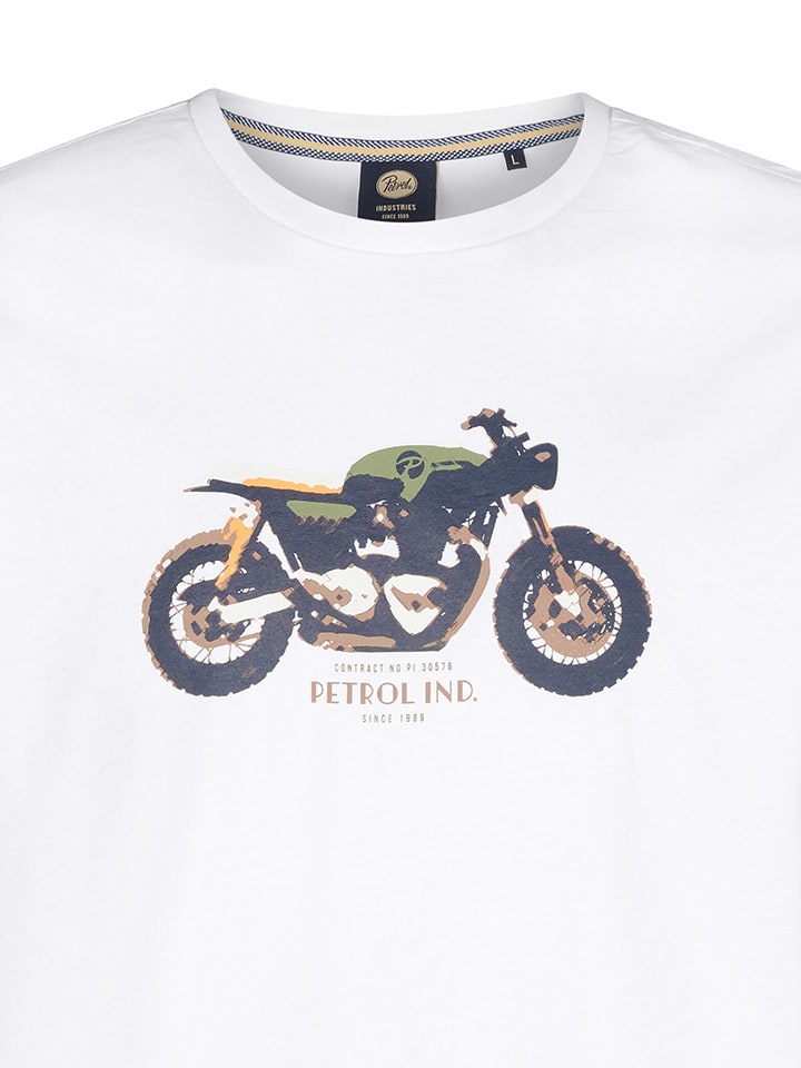 Tričko Petrol Industries Weiß 6248387 Shirt in Weiß - 10
