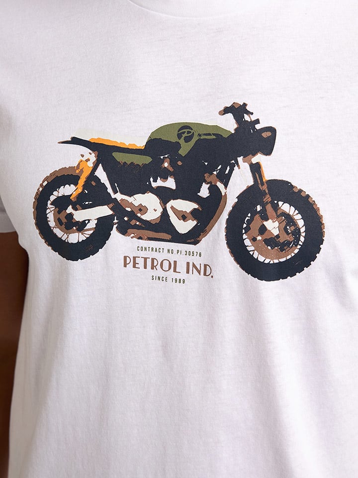 Tričko Petrol Industries Weiß 6248387 Shirt in Weiß - 6