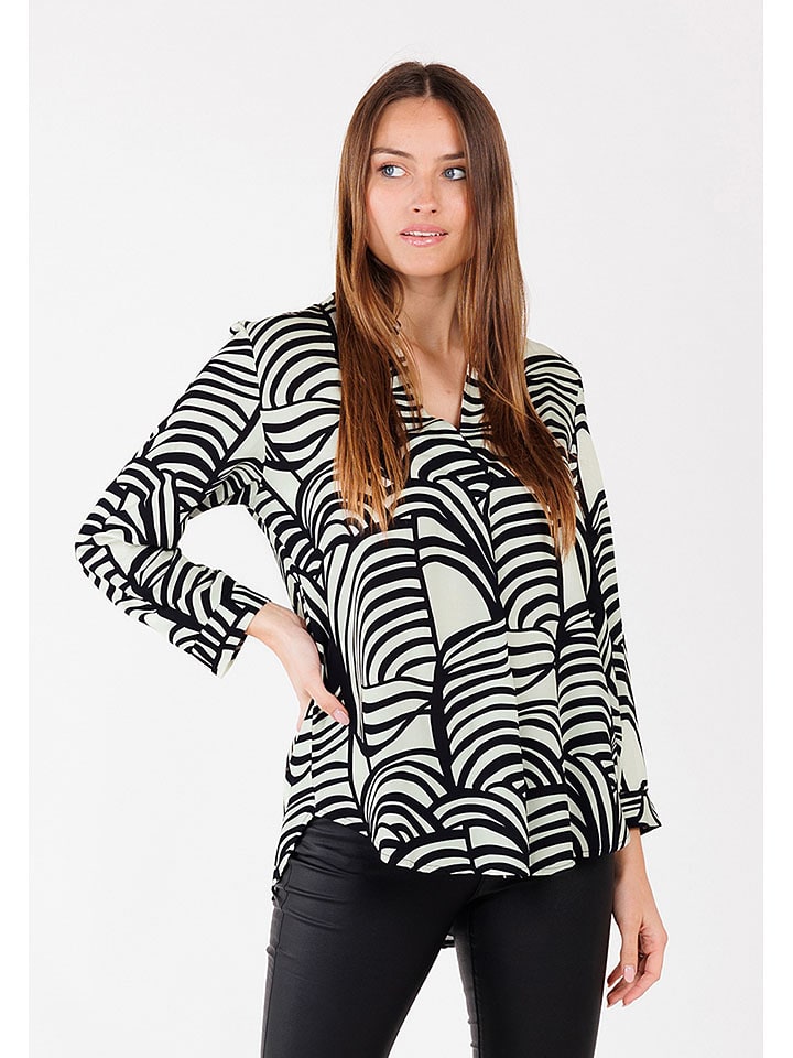 KEY LARGO Weiß/ Schwarz 1291513 Bluse "Mood" in Weiß/ Schwarz - 2