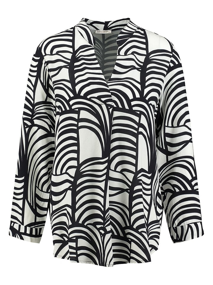 KEY LARGO Weiß/ Schwarz 1291513 Bluse "Mood" in Weiß/ Schwarz - 5