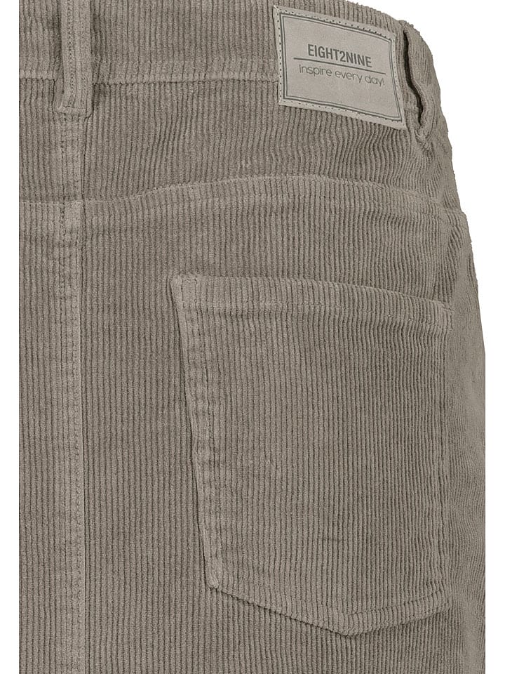 Sukňa Eight2Nine Taupe 128088 Cordrock in Taupe - 7