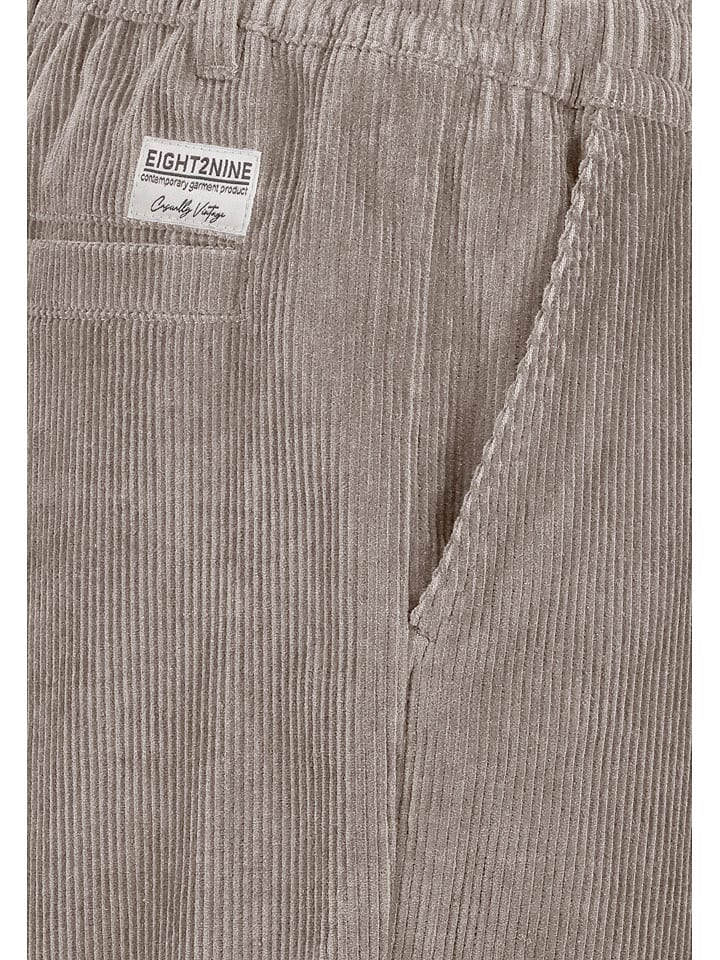 Nohavice Eight2Nine Taupe 1261929 Cordhose in Taupe - 5
