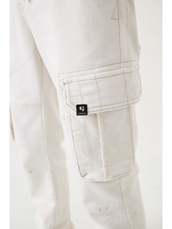 Garcia Creme 5064798 Cargohose in Creme - 5