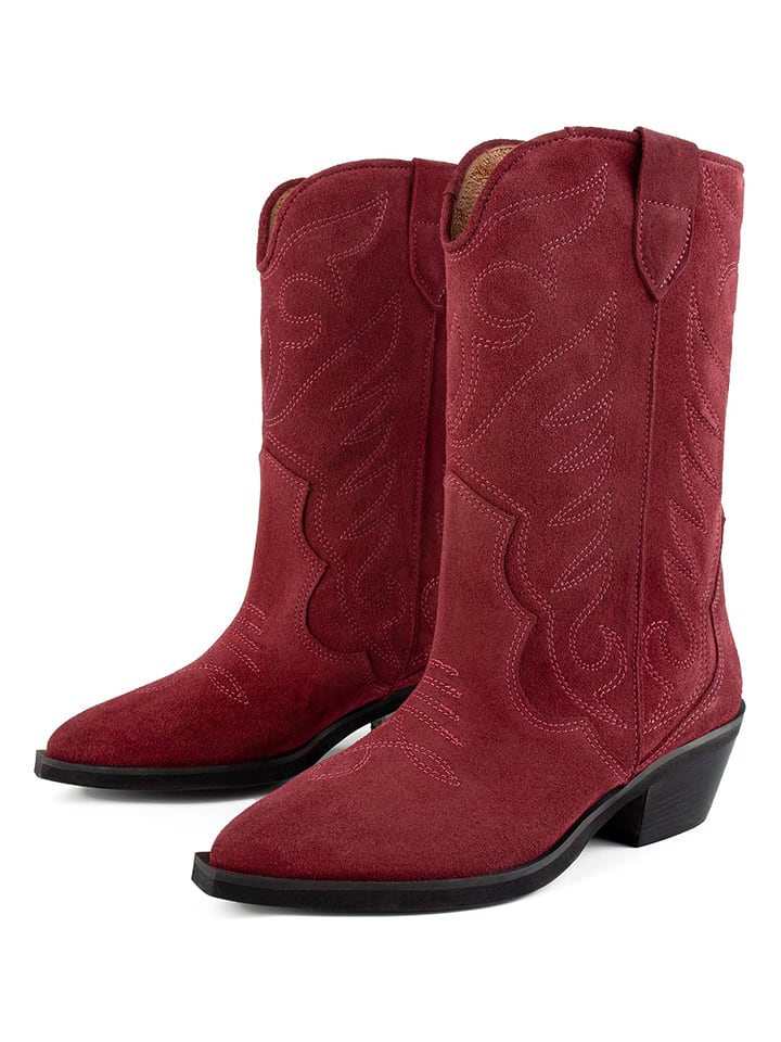 Topánky loft37 Bordeaux 4734216 Leder-Westernstiefel in Bordeaux - 2