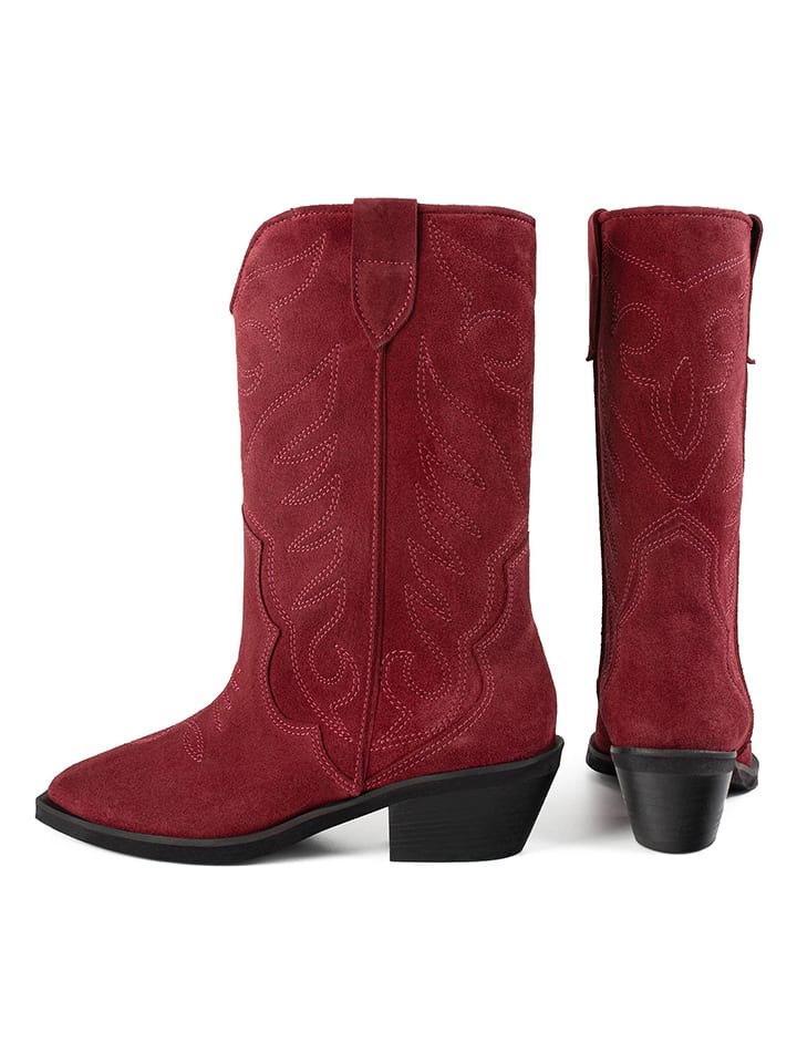 Topánky loft37 Bordeaux 4734216 Leder-Westernstiefel in Bordeaux - 3
