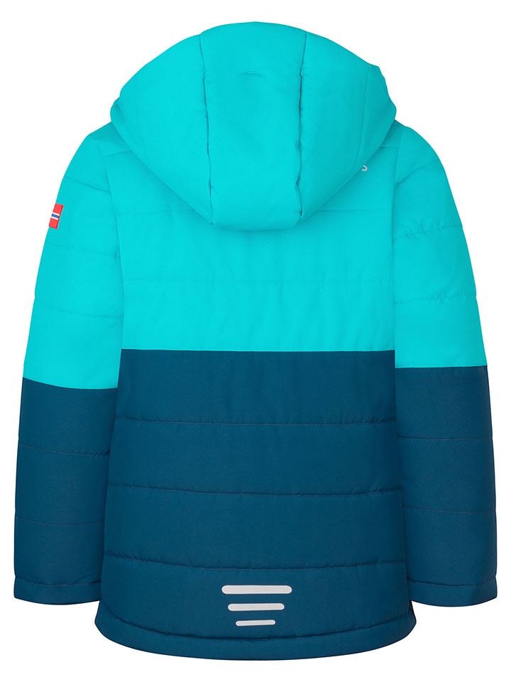 Trollkids Dunkeltürkis/ Hellblau 3438077 Ski-/ Snowboardjacke "Hemsedal" in Dunkeltürkis/ Hellblau - 2