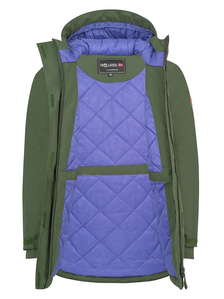 Trollkids Khaki 1643566 Wintermantel "Hovden" in Khaki - 3