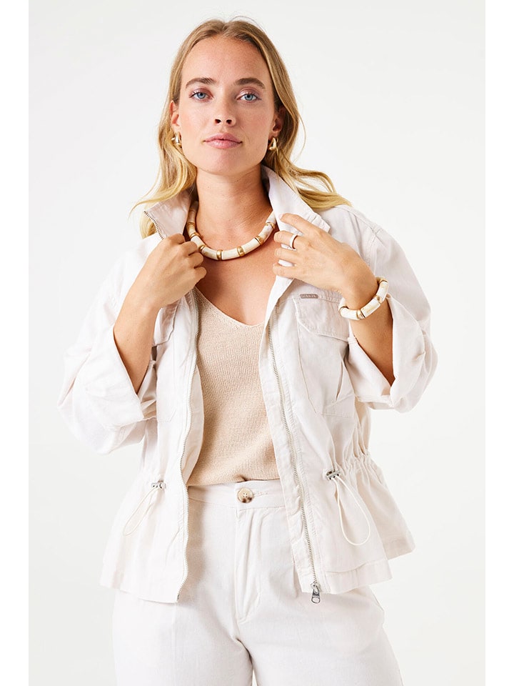 Dámska bunda Garcia Creme 826767 Parka in Creme - 2