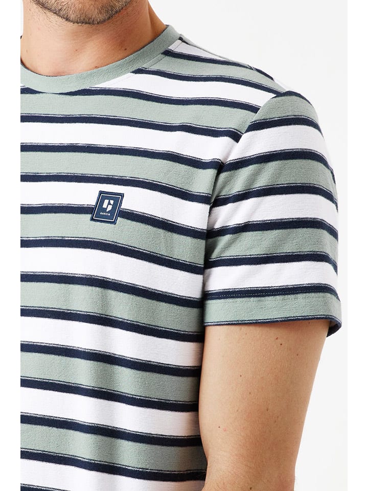 Tričko Garcia Grün/ Dunkelblau/ Weiß 3250107 Shirt in Grün/ Dunkelblau/ Weiß - 2