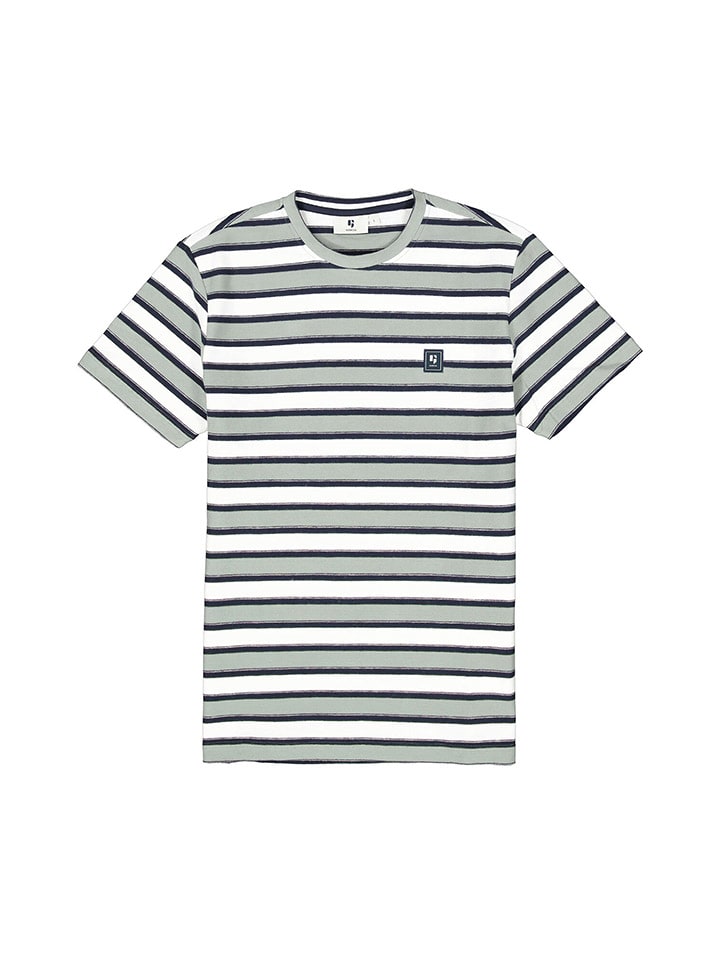 Tričko Garcia Grün/ Dunkelblau/ Weiß 3250107 Shirt in Grün/ Dunkelblau/ Weiß - 5