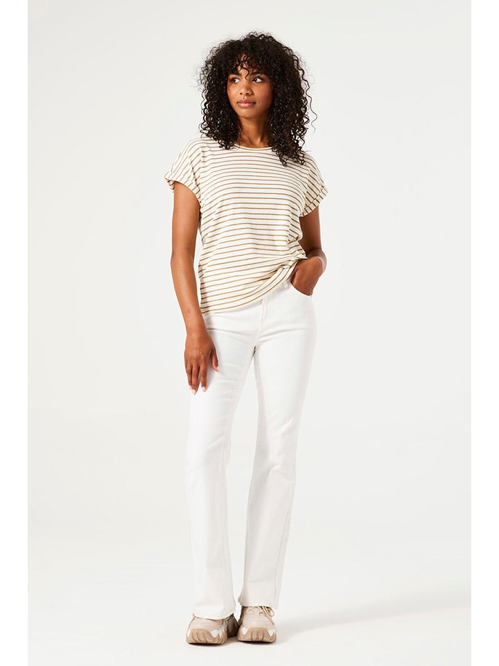 Tričko Garcia Weiß/ Beige 2716031 Shirt in Weiß/ Beige - 2