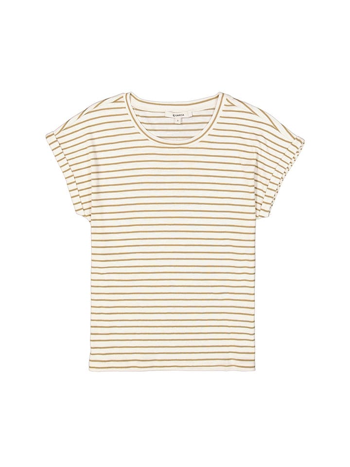 Tričko Garcia Weiß/ Beige 2716031 Shirt in Weiß/ Beige - 4