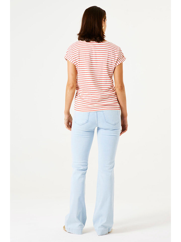Tričko Garcia Weiß/ Rosa 4879139 Shirt in Weiß/ Rosa - 3