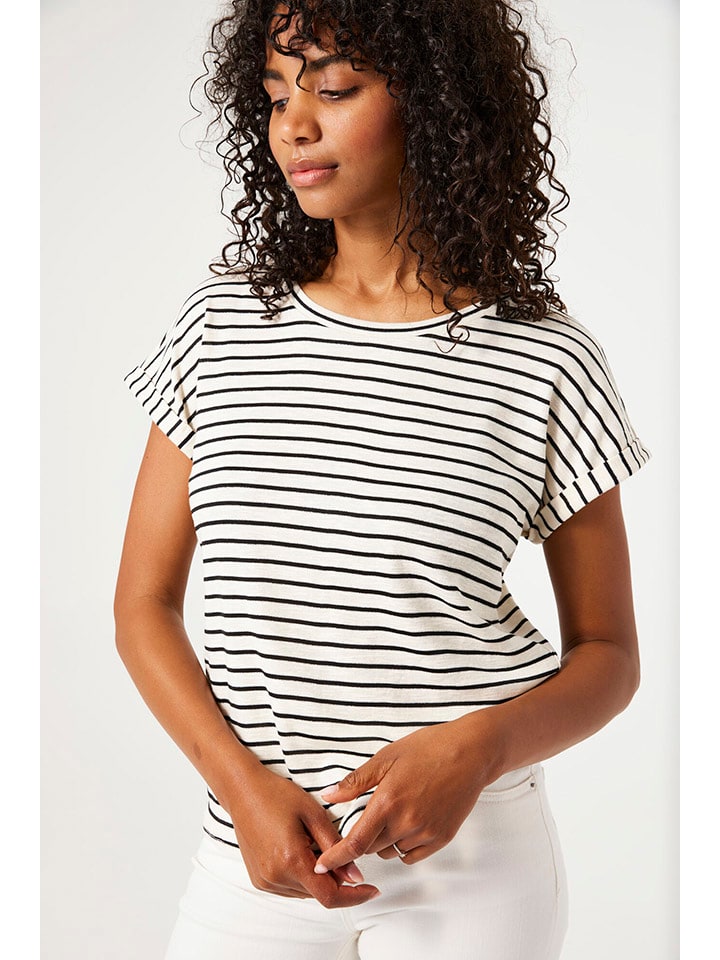 Tričko Garcia Weiß/ Schwarz 121358 Shirt in Weiß/ Schwarz - 3
