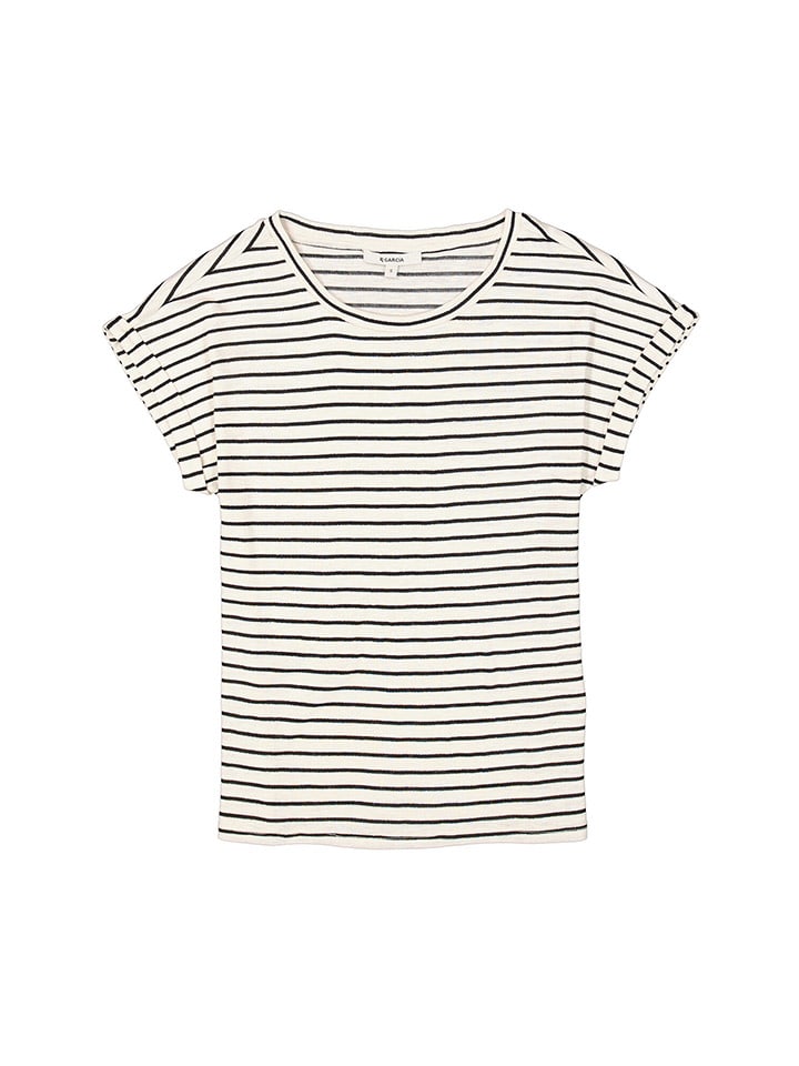 Tričko Garcia Weiß/ Schwarz 121358 Shirt in Weiß/ Schwarz - 5