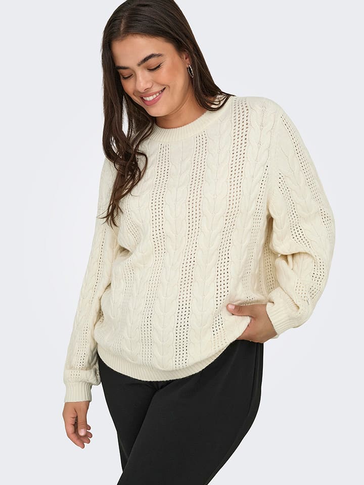 Sveter ONLY Creme 2525322 Pullover in Creme - 3