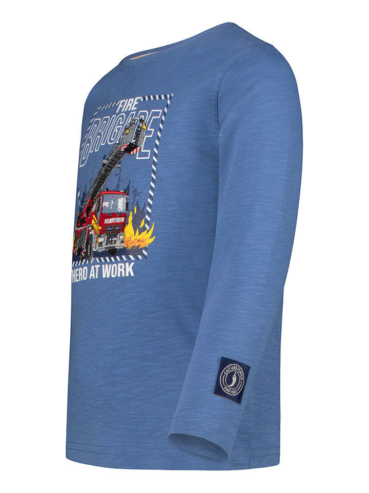 Tričko Salt and Pepper Blau 4722293 Longsleeve "Fire brigade" in Blau - 3