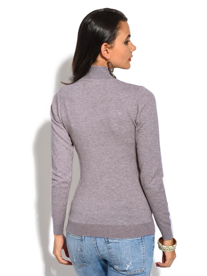 Sveter William de Faye Grau 361165 Rollkragenpullover in Grau - 2