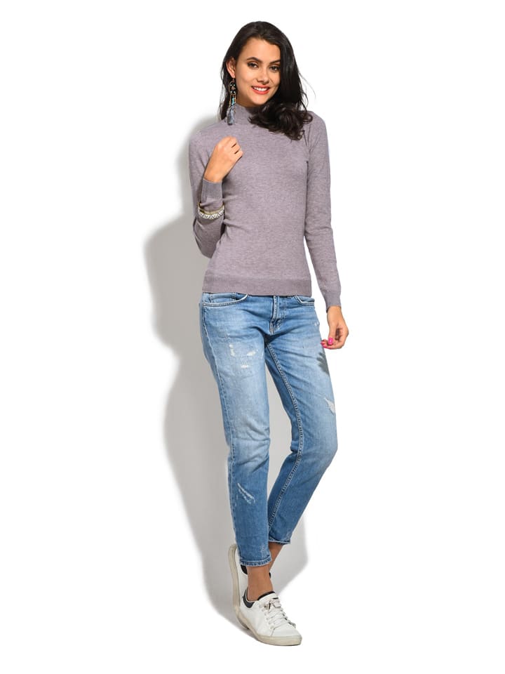 Sveter William de Faye Grau 361165 Rollkragenpullover in Grau - 4