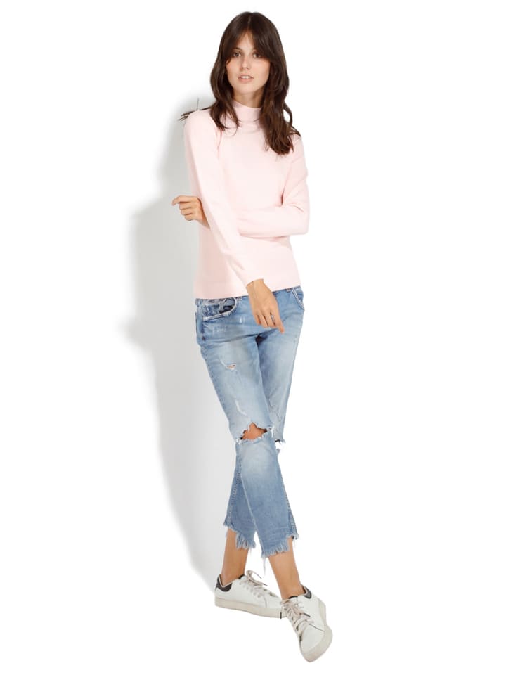 Sveter William de Faye Rosé 6845595 Rollkragenpullover in Rosé - 4