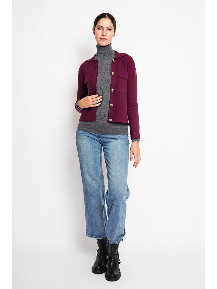 Sveter William de Faye Pflaume 6434336 Cardigan in Pflaume - 4
