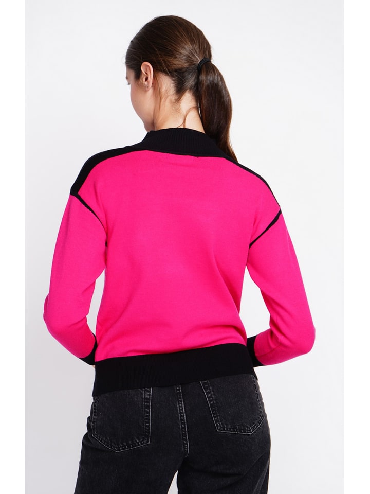 Sveter William de Faye Fuchsia/ Schwarz 6372766 Pullover in Fuchsia/ Schwarz - 3